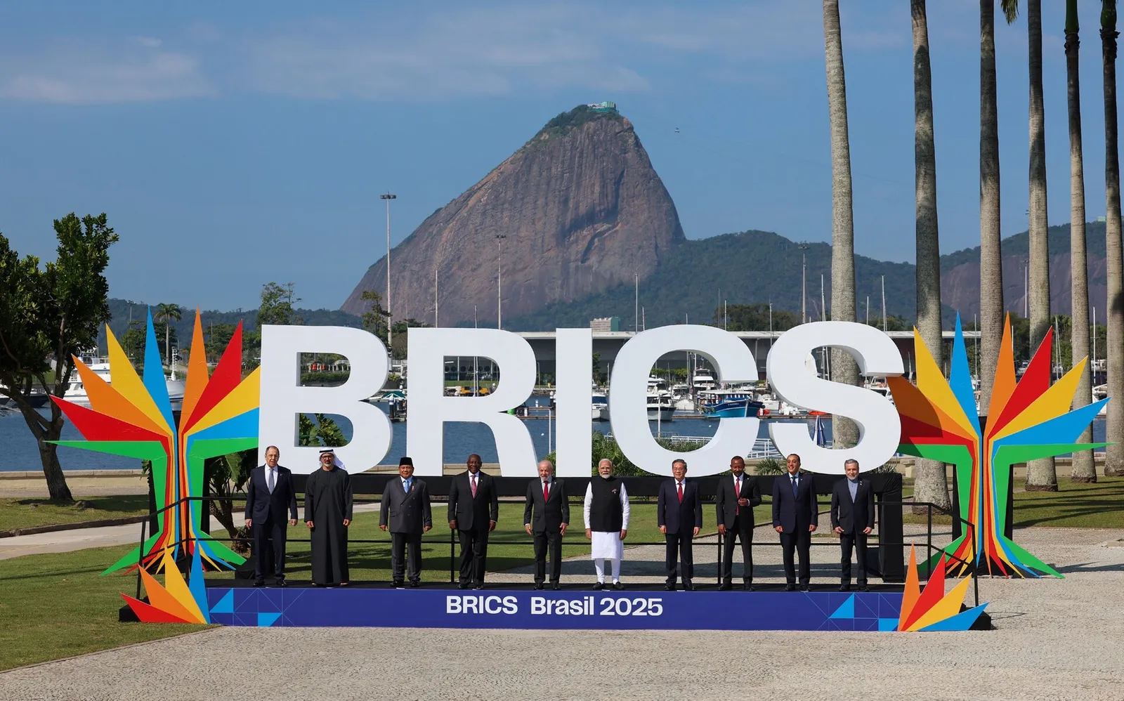 Family photo of the 17th BRICS Summit, in Rio de Janeiro, on July 6, 2025.