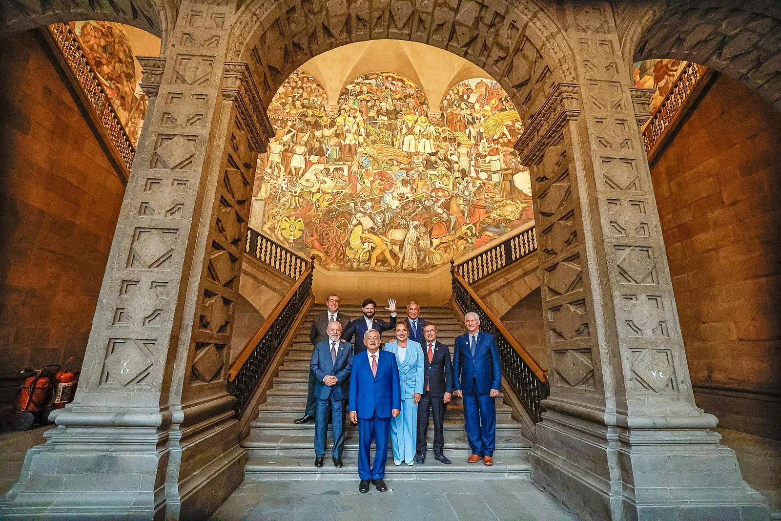 Lula at a lunch offered by Andrés Manuel López Obrador, in Mexico City, on September 30, 2024.