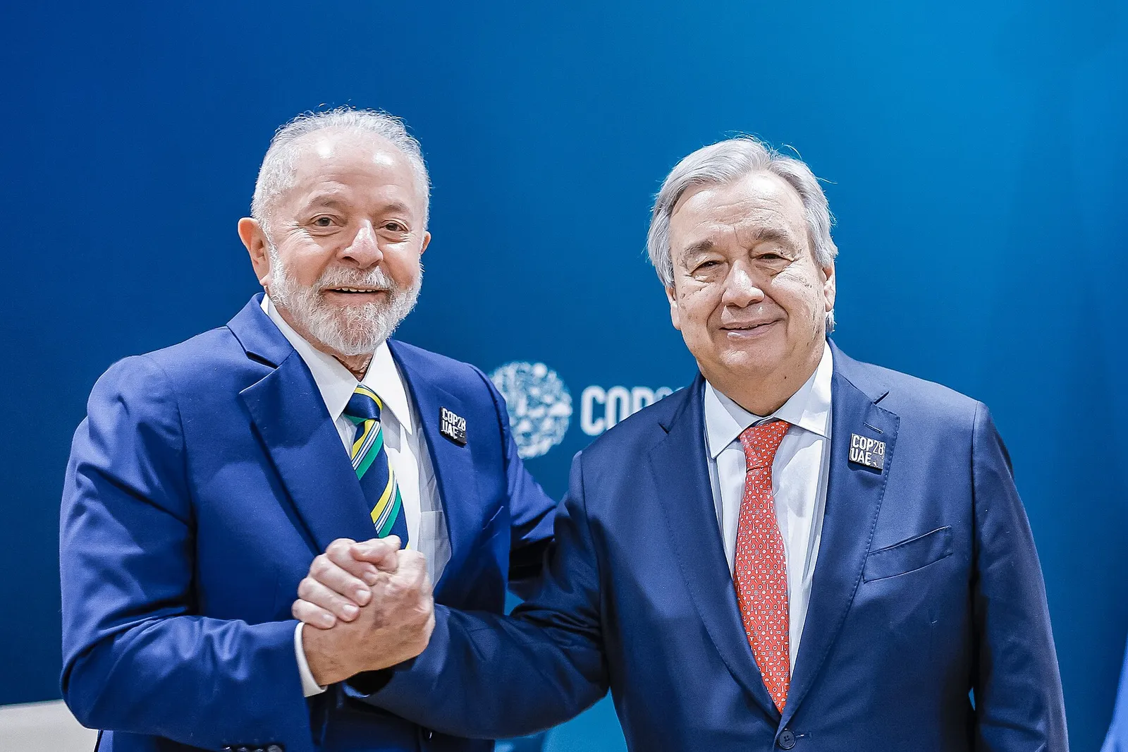 Lula in a meeting with the UN Secretary-General, António Guterres, in Dubai, on December 1, 2023.