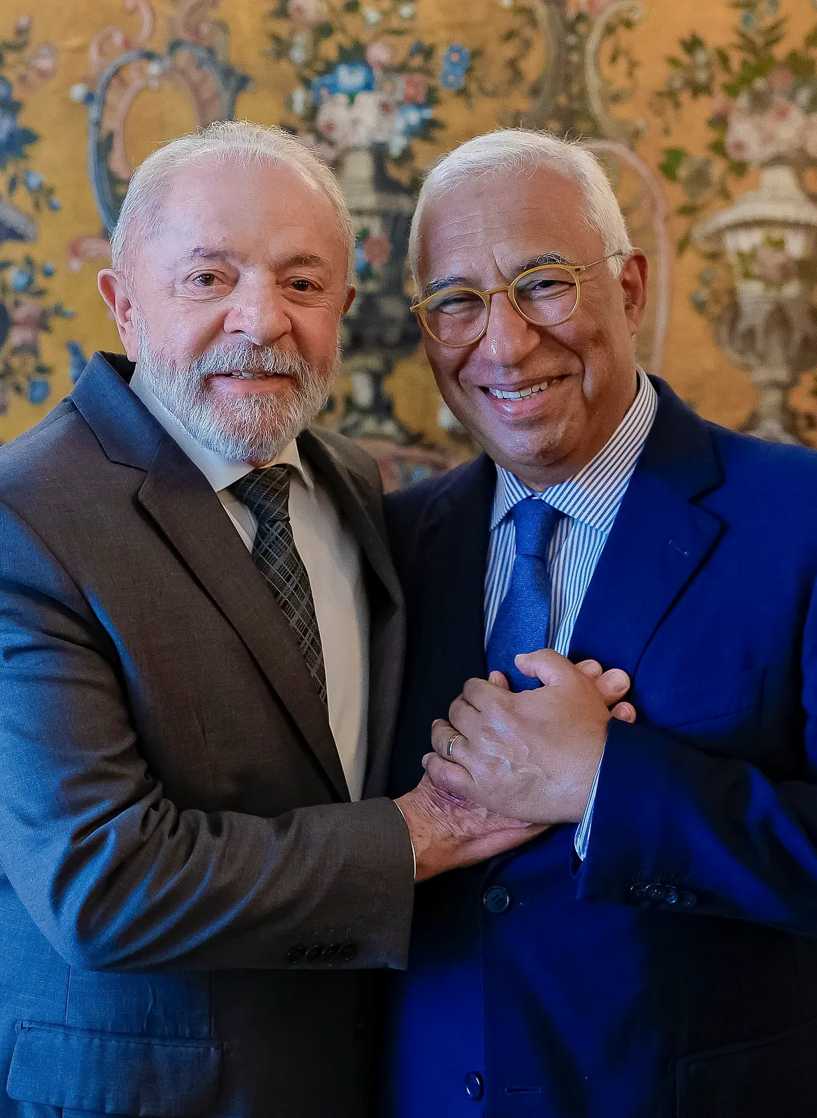 Lula at a lunch with the President of the European Council, António Costa, in Nice, on June 8, 2025.