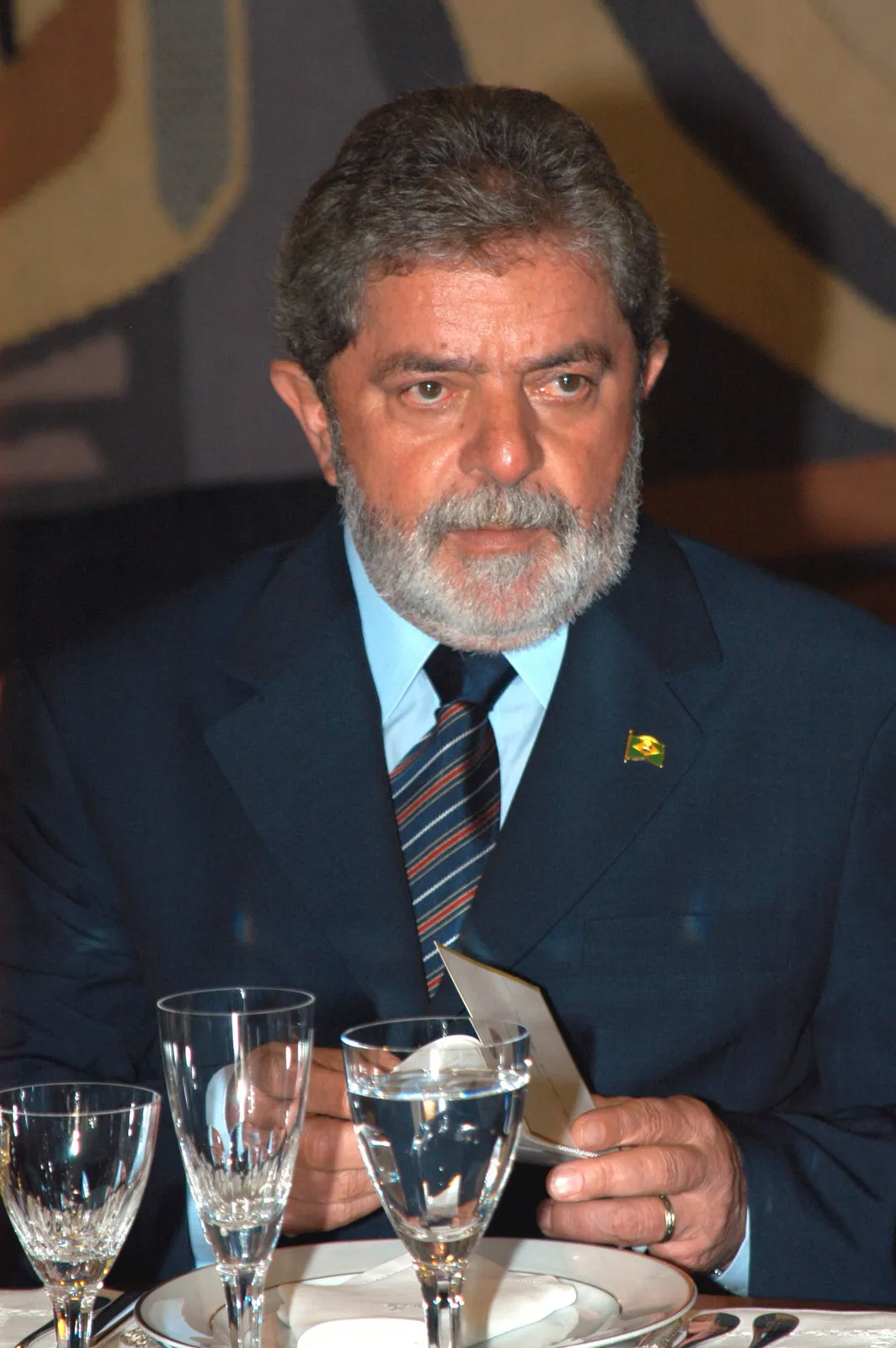 Lula at the Itamaraty Palace, in Brasília, in November 2004 (photo from the same year; it does not show the speech at the UN).
