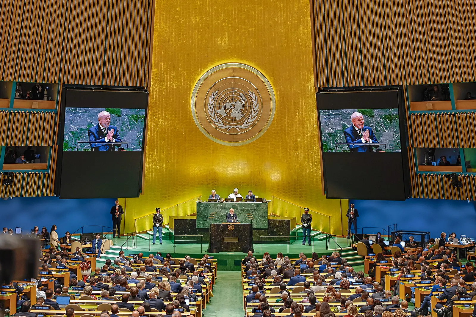 Lula at the opening of the General Debate of the 79th Session of the United Nations General Assembly, in New York, on September 24, 2024.