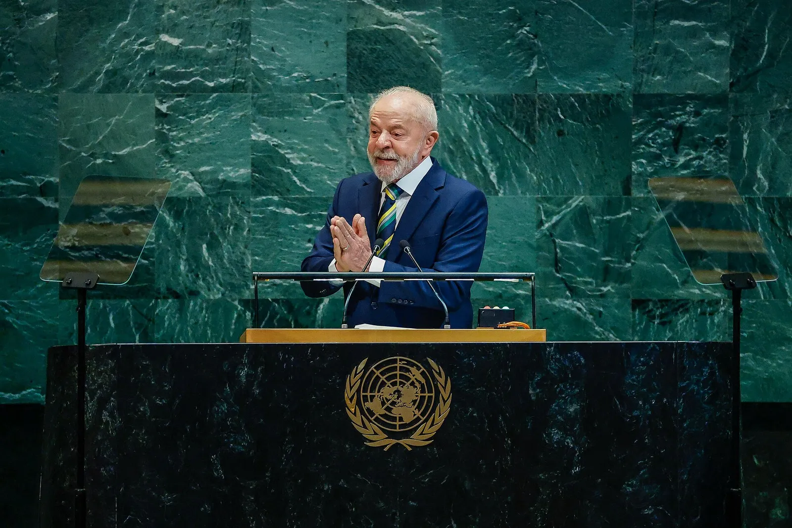 Lula at the opening of the General Debate of the 80th Regular Session of the United Nations General Assembly, in New York, on September 23, 2025.