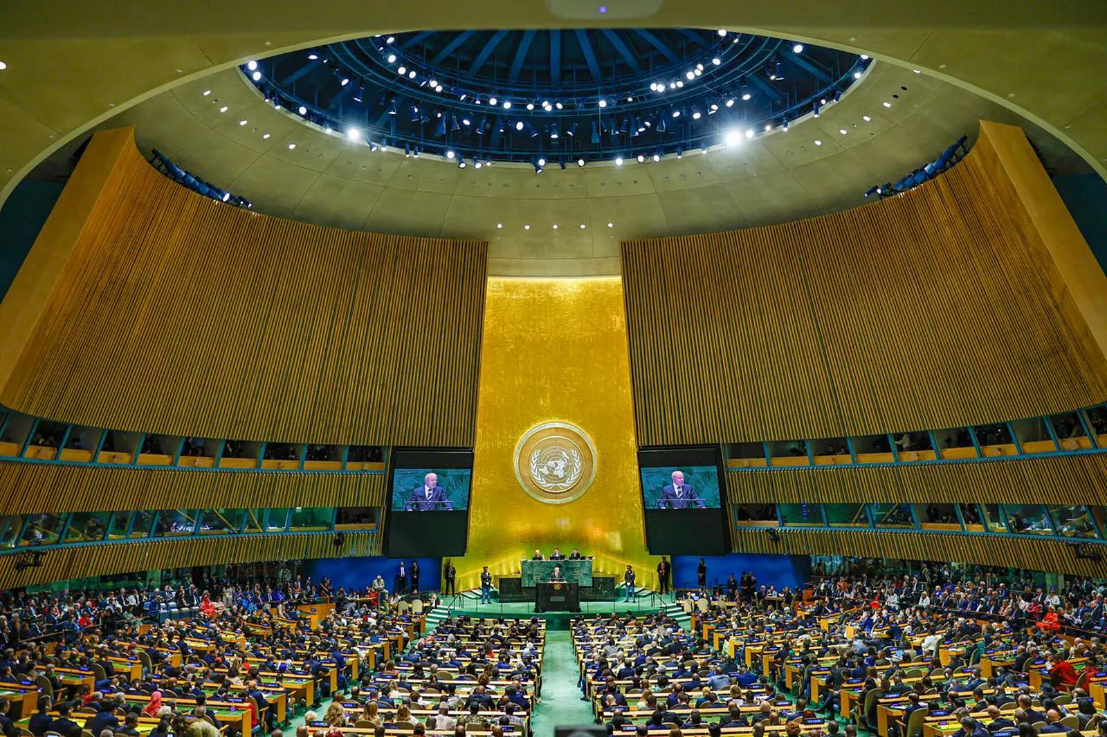 Lula at the opening of the High-Level General Debate of the 81st Regular Session of the United Nations General Assembly, in New York, on September 22, 2026.